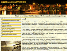Tablet Screenshot of jachtareni.cz